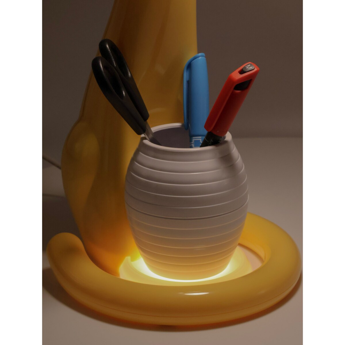 Lampka biurkowa K-BL1607 ŻÓŁTY z serii PIESEK