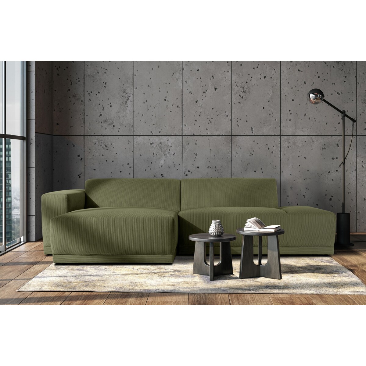 KONSIMO MUDI Narożnik lewy, khaki