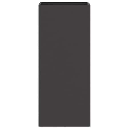 vidaXL Donica, czarna, 32x29x75 cm, stal