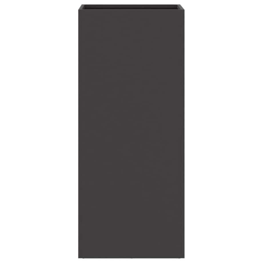 vidaXL Donica, czarna, 32x29x75 cm, stal