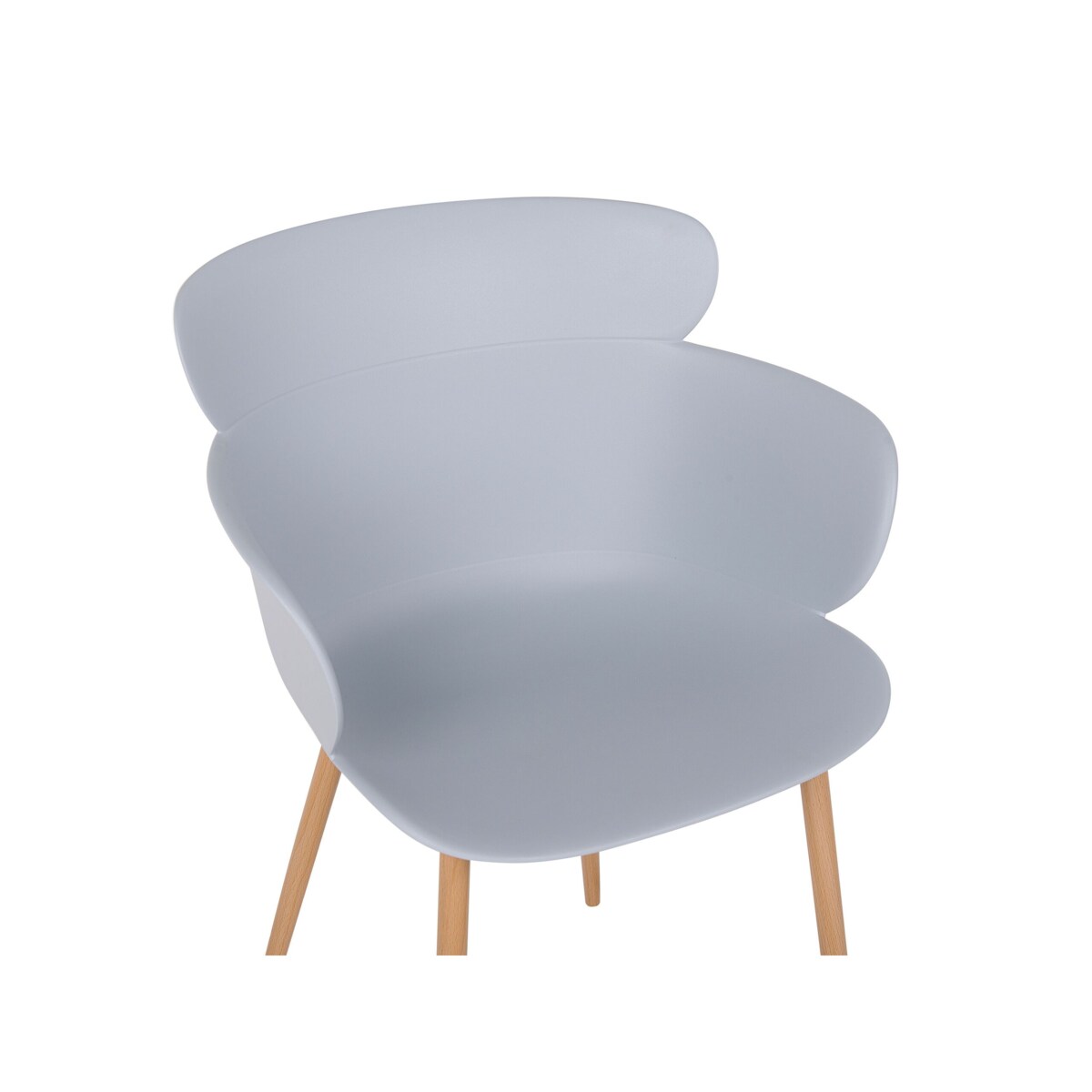 Zestaw 2 krzeseł do jadalni szary SUMKLEY