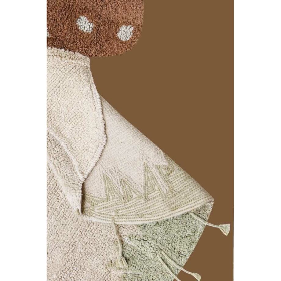 Dywan do prania grzybki Borowiki 120x120cm