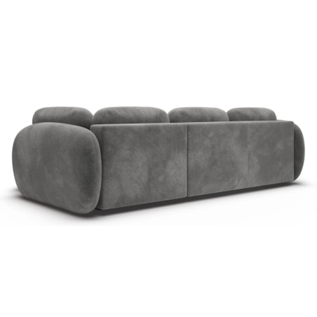 Nowoczesny Narożnik rozkładany OLIVIO II, prawy, ciemno-szary