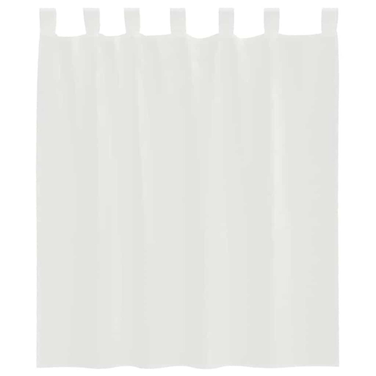 vidaXL Zasłony woalowe z kieszeniami na drążek 2 szt. białe