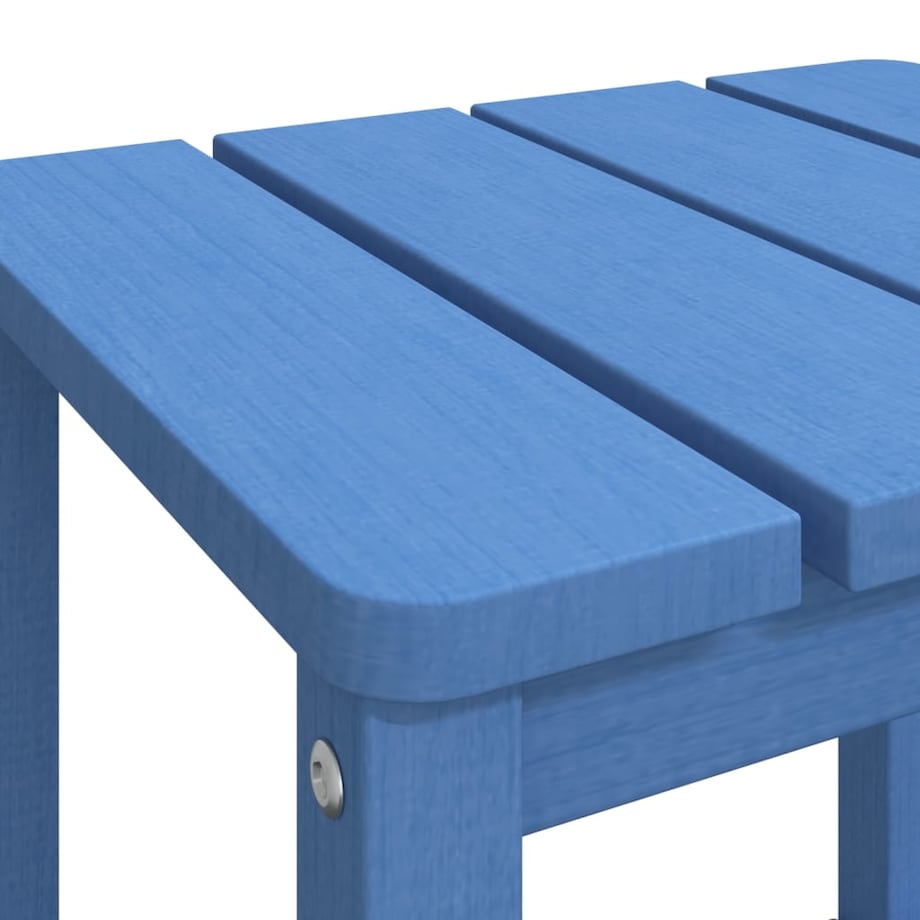 vidaXL Stolik ogrodowy Adirondack, morski błękit, 38x38x46 cm, HDPE
