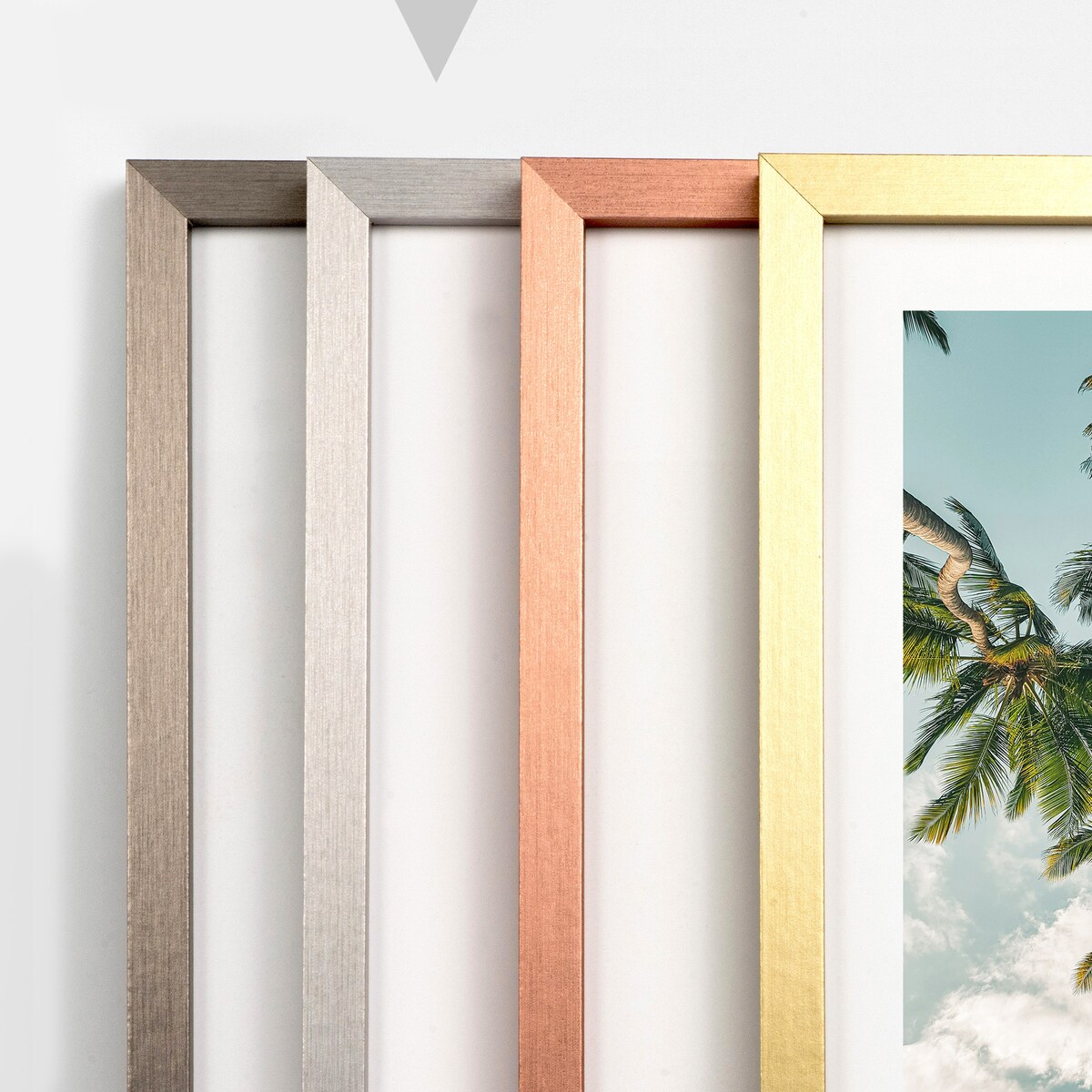 Srebrna ramka na zdjęcia 50x70 cm rama MDF ramki do zdjęć 70x50 cm LUCA®