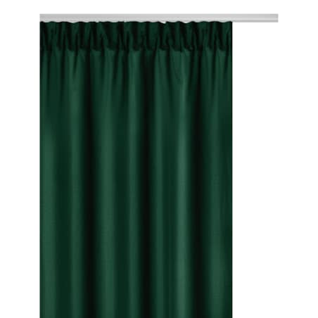 Butelkowa Zieleń Zasłona do Kuchni na Taśmie 140 x 175 do Salonu Sypialni