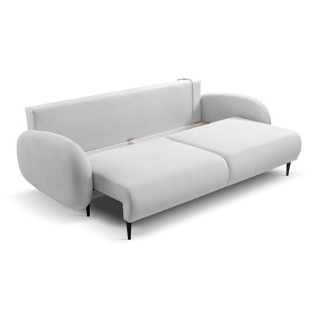Nowoczesna sofa z funkcją spania SOFTI- SZARY