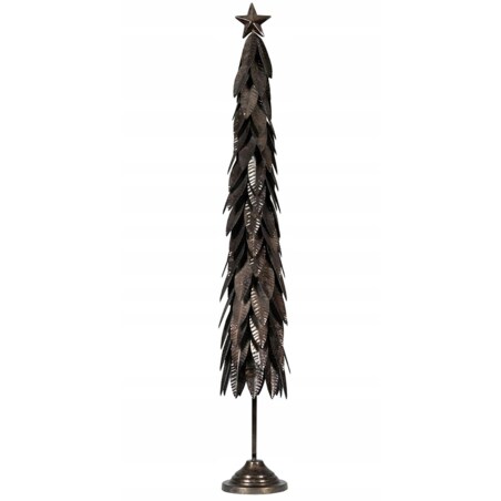 FIGURKA ŚWIĄTECZNA DUŻA WYSOKA 80cm CHOINKA LOFT METALOWA NA ŚWIĘTA PREZENT