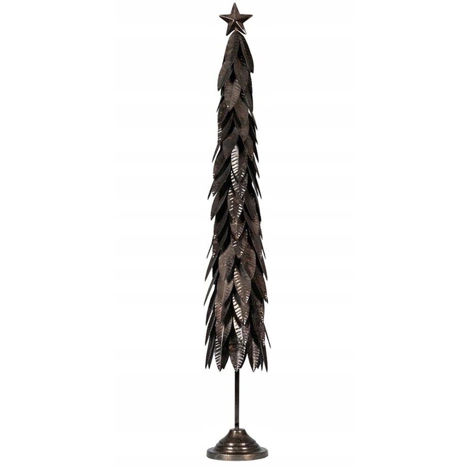 FIGURKA ŚWIĄTECZNA DUŻA WYSOKA 80cm CHOINKA LOFT METALOWA NA ŚWIĘTA PREZENT