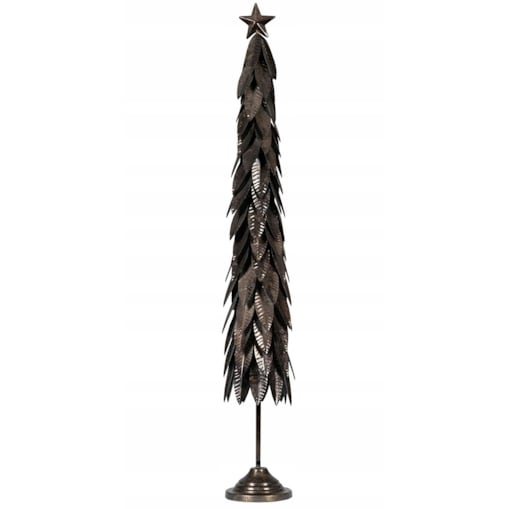 FIGURKA ŚWIĄTECZNA DUŻA WYSOKA 80cm CHOINKA LOFT METALOWA NA ŚWIĘTA PREZENT