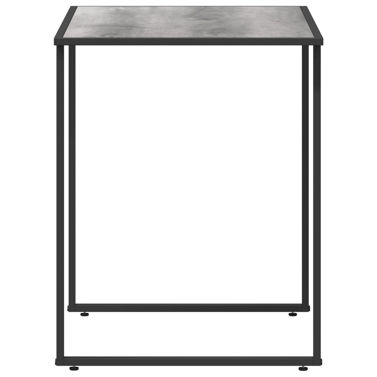 vidaXL Stół Ogrodowy Szary 100x55x70 cm DPC i Stal