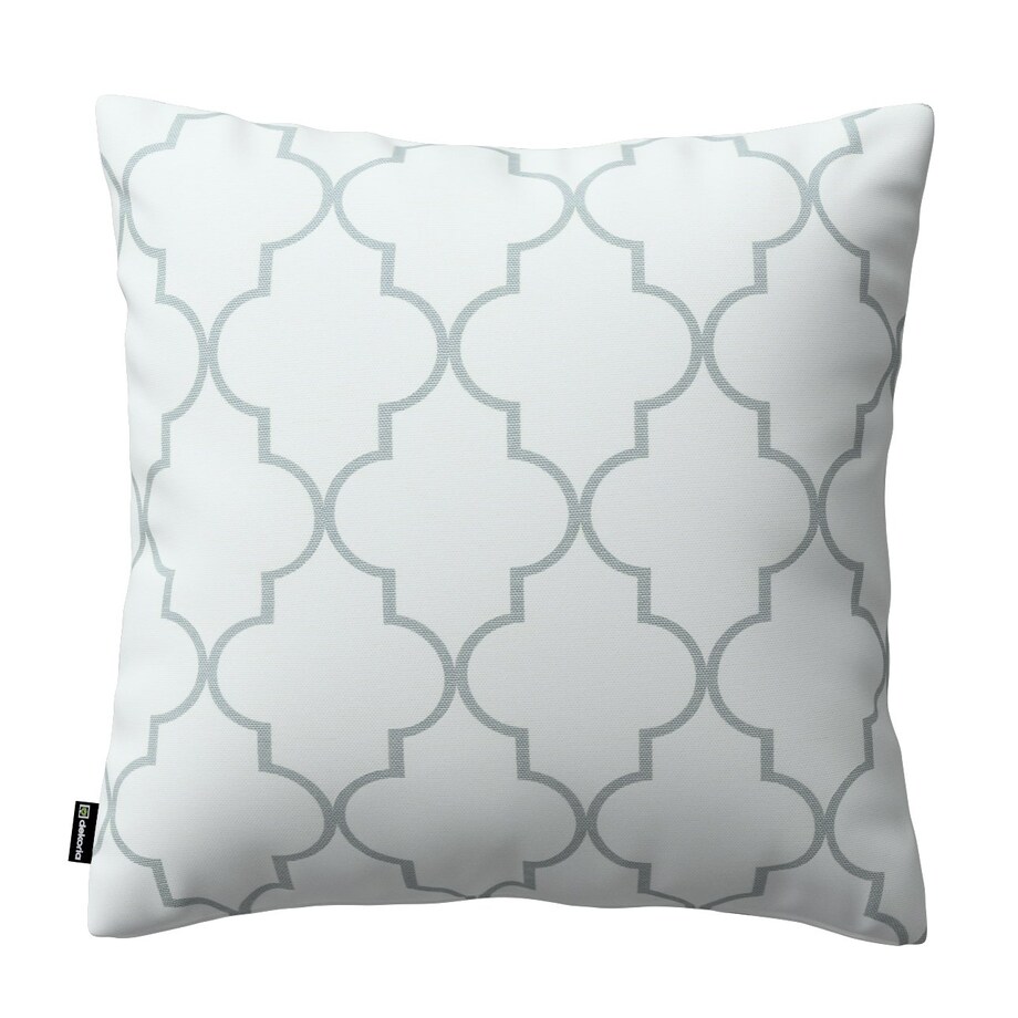 Poszewka Kinga na poduszkę, szaro-białe wzory marokańskie, 50 x 50 cm, Gardenia