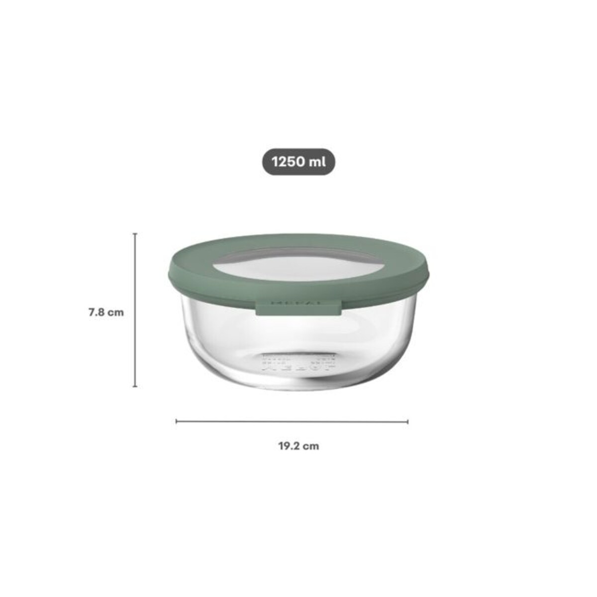 Miska Cirqula szklana 1250 ml Nordic Sage 106242094700