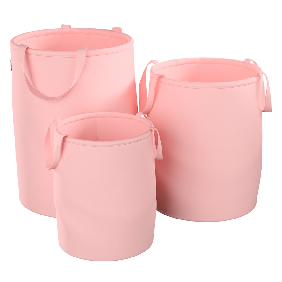 Kosz na zabawki Tobi, pastelowy róż, 40x60cm, Happiness