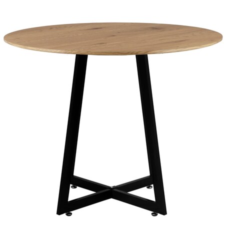 Stół okrągły 80 cm do salonu jadalni nowoczesny loftowy kolor drewna