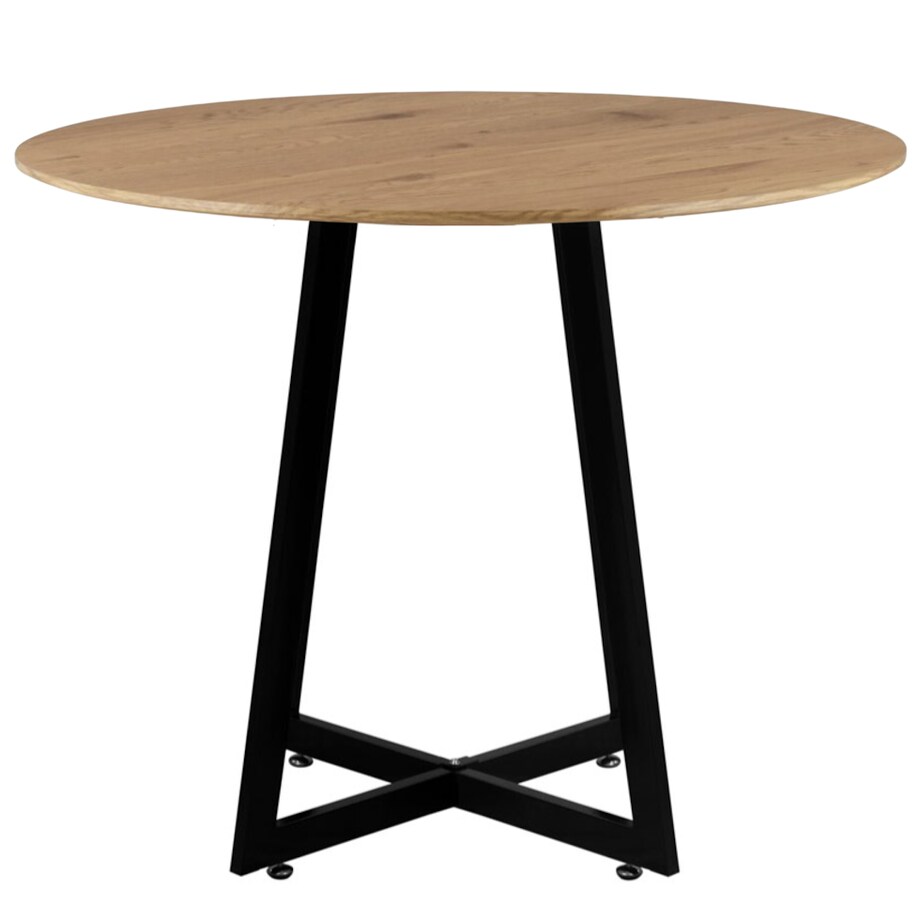 Stół okrągły 80 cm do salonu jadalni nowoczesny loftowy kolor drewna