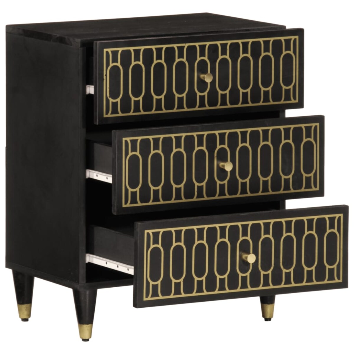 vidaXL Szafka nocna, 50x33x60 cm, lite drewno mango