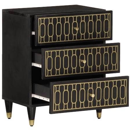 vidaXL Szafka nocna, 50x33x60 cm, lite drewno mango