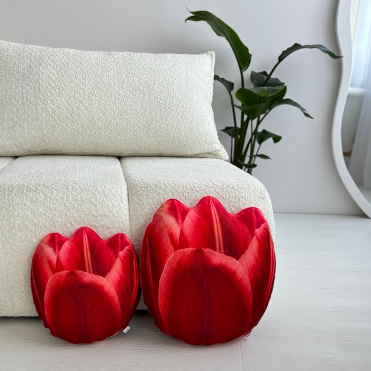 Poduszka kwiat Tulipan czerwony mały