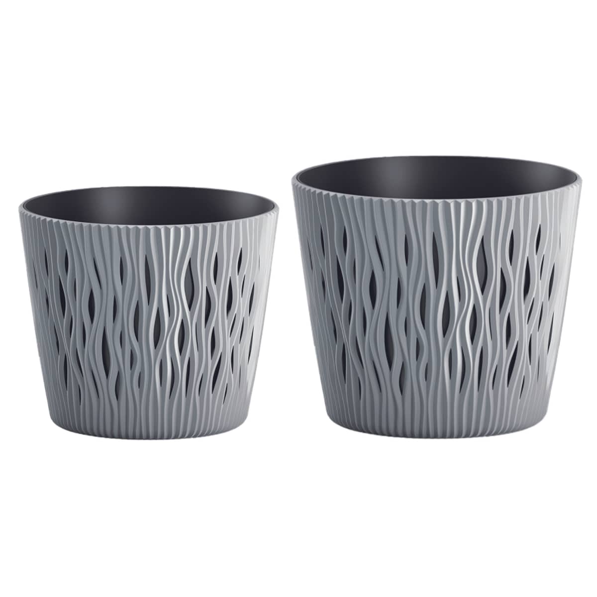 Doniczka Okrągła Osłonki Domowa Kwietnik Zestaw X2