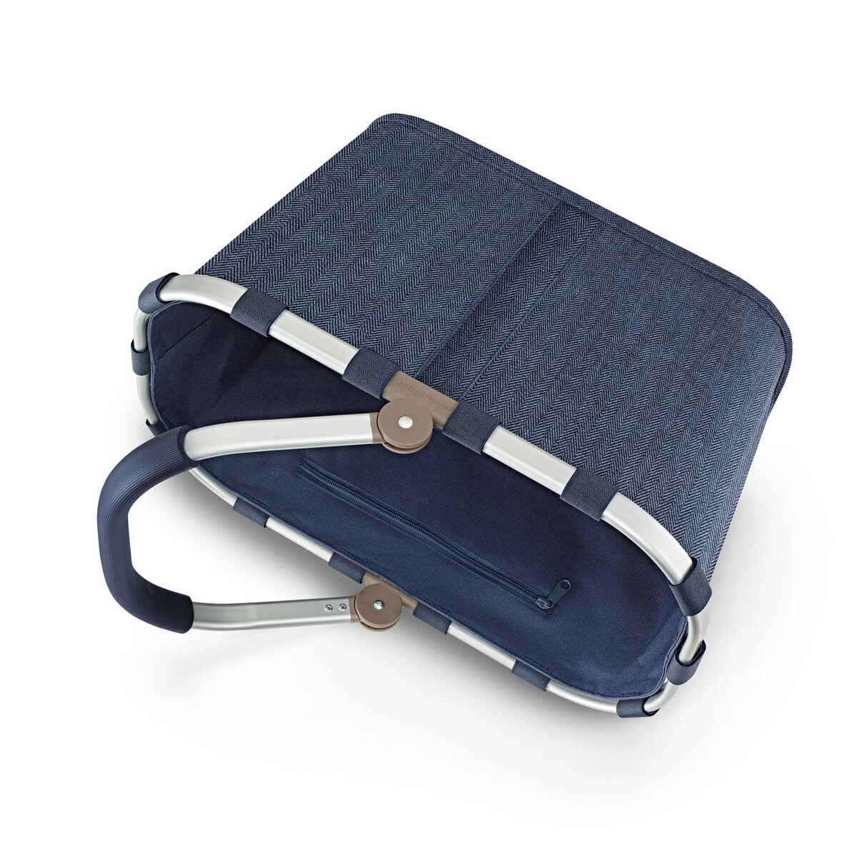Koszyk CARRYBAG, herringbone dark blue