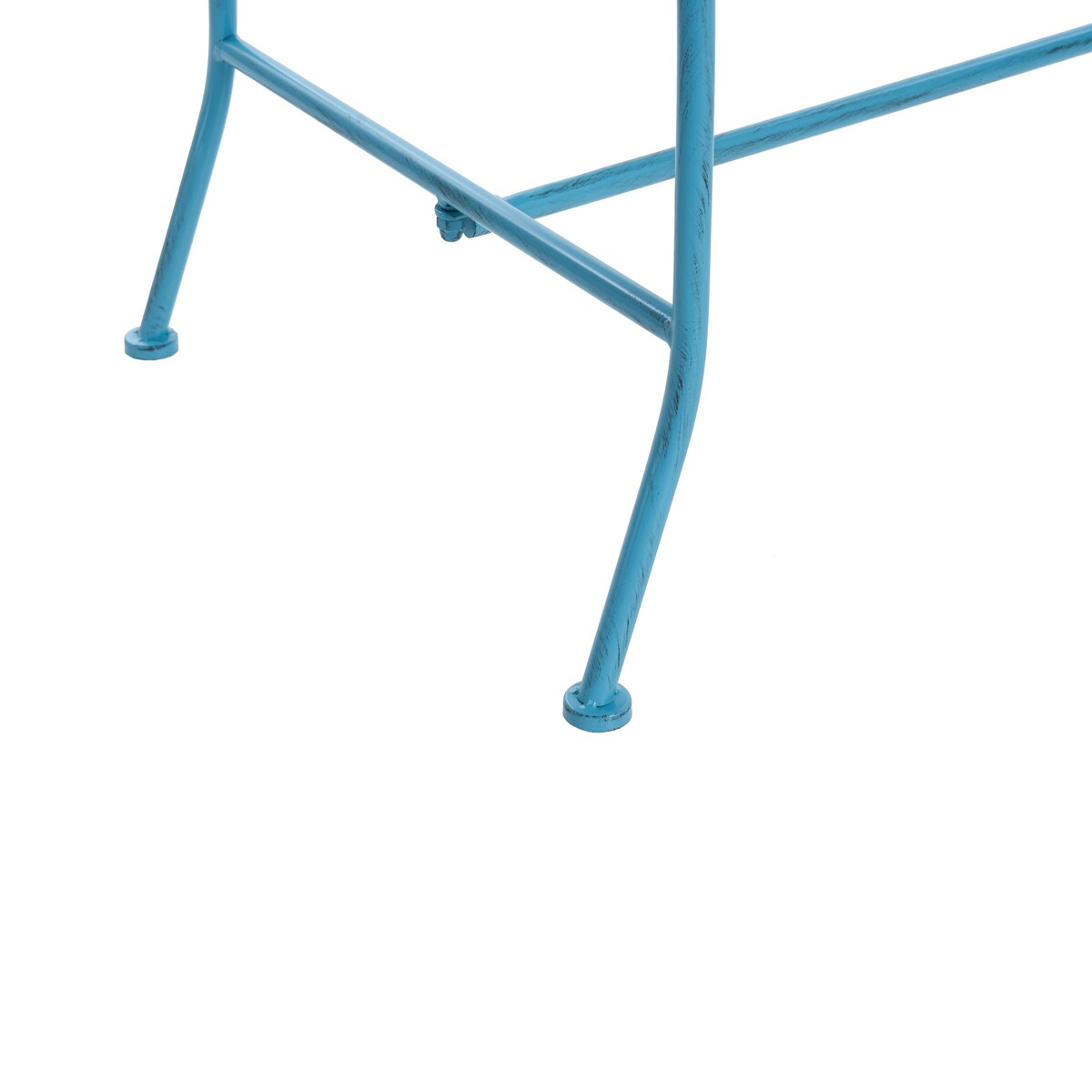 Ławka ogrodowa PAVIA 146 cm Metal Niebieski