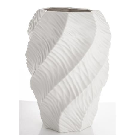 Wazon porcelanowy 35,5x17x12 cm TWISTER biały