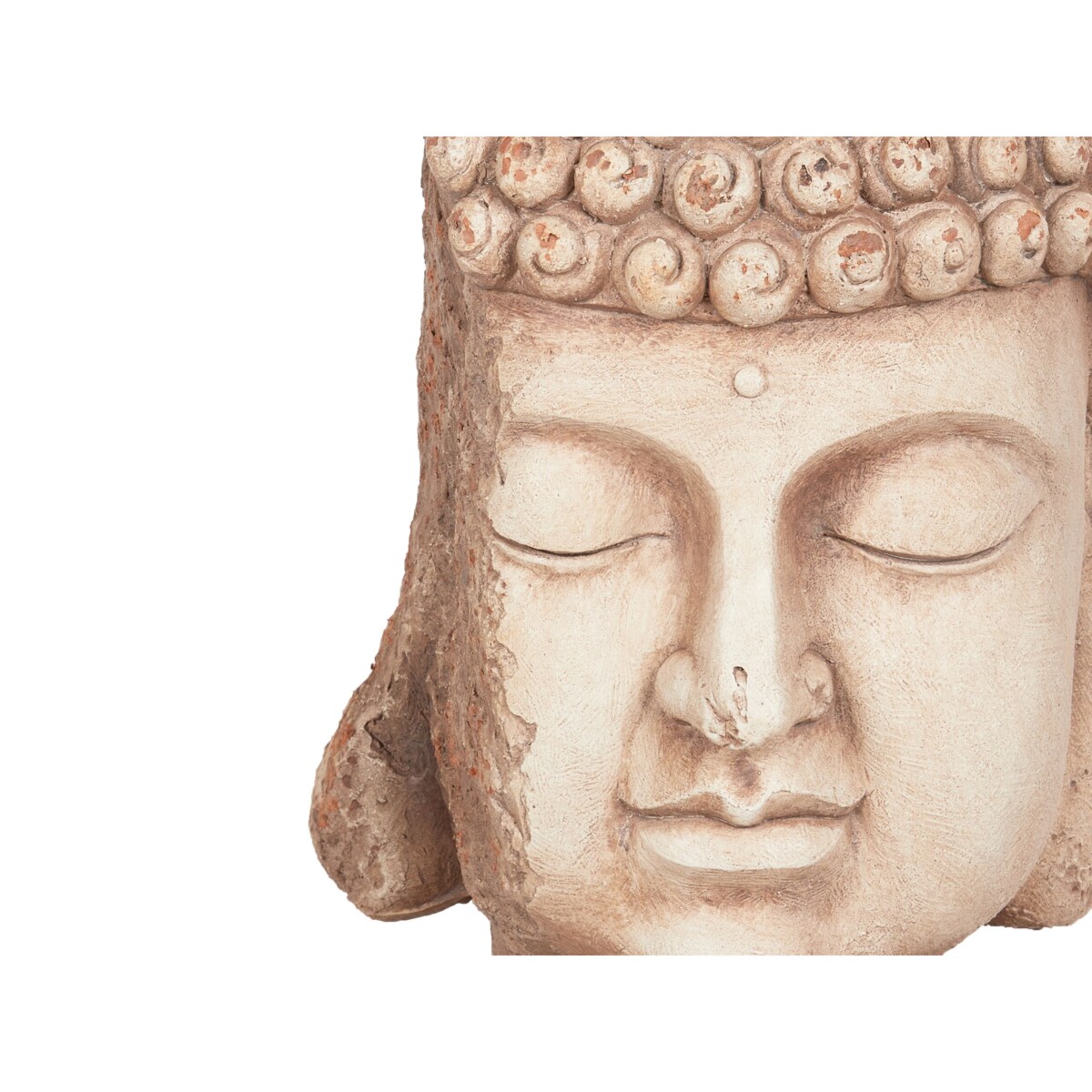 Doniczka w kształcie głowy Buddy piaskowa BUTOMUS