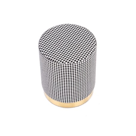 PUFA Ranu OKRĄGŁA 36/44 cm czarno-biała ZŁOTA PODSTAWA