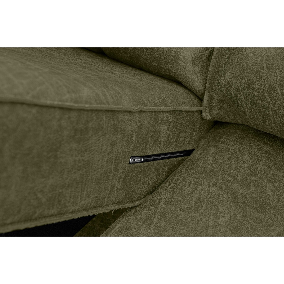 KONSIMO INVIA Narożnik w stylu loft lewy z otomaną zielony