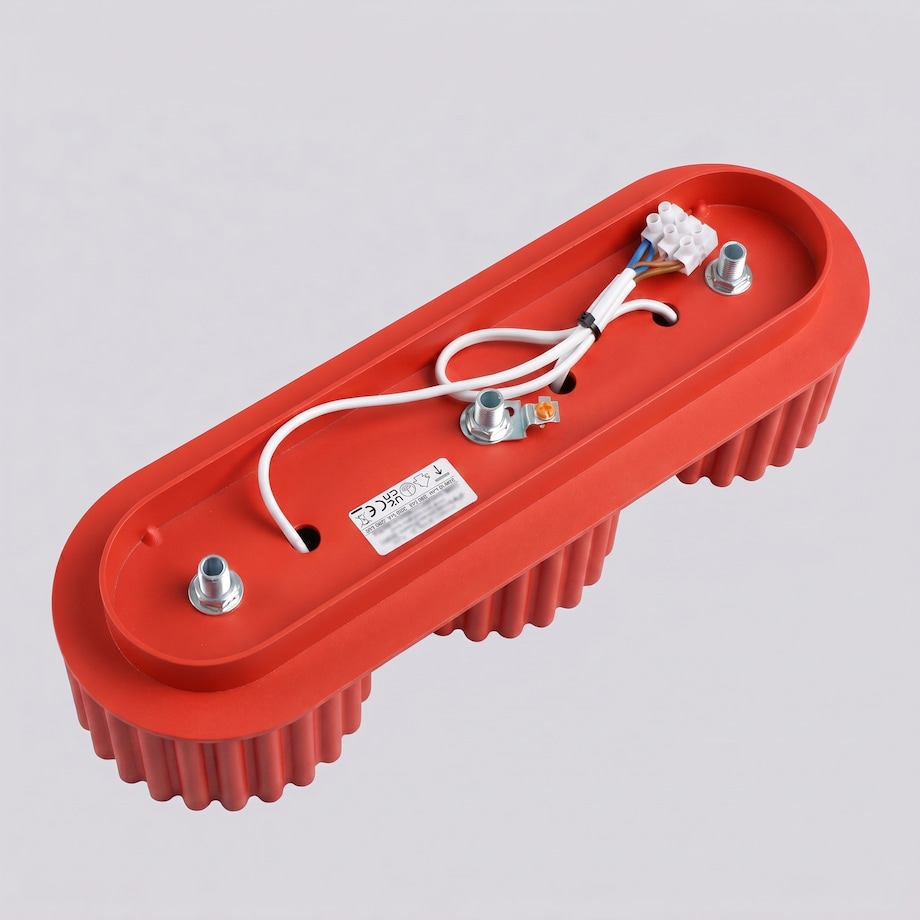 Plafon AURA 3 czerwony Gx53