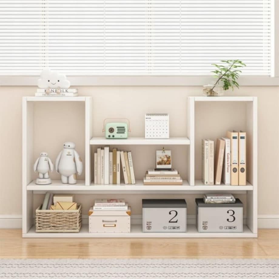Półka biała regał nowoczesny loft na książki otwarty salonu 100 cm