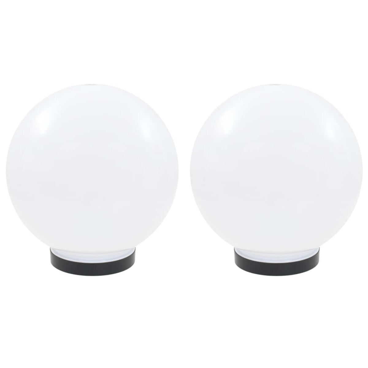 vidaXL Lampy zewnętrzne LED, 2 szt., kule 25 cm, PMMA