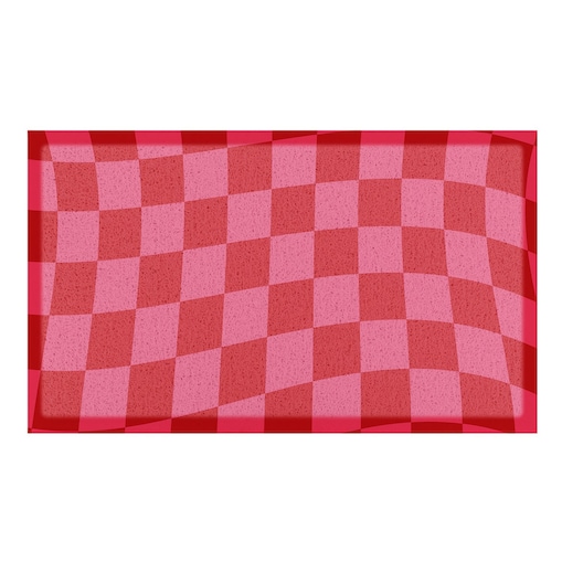 Wycieraczka Fuchsia Wavy Checkerboard Indoor & Outdoor (- 70 x 40 cm)