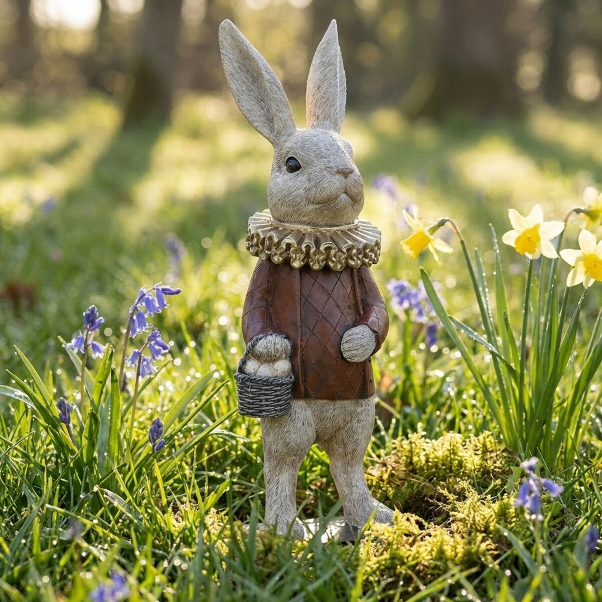 ZAJĄC WIELKANOCNY FIGURKA KRÓLIK ZAJĄCZEK DEKORACJA OZDOBA NA WIELKANOC
