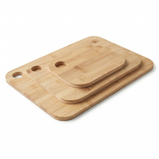 Bambusowe deski do krojenia TRIS, zestaw 3 sztuki w różnych rozmiarach