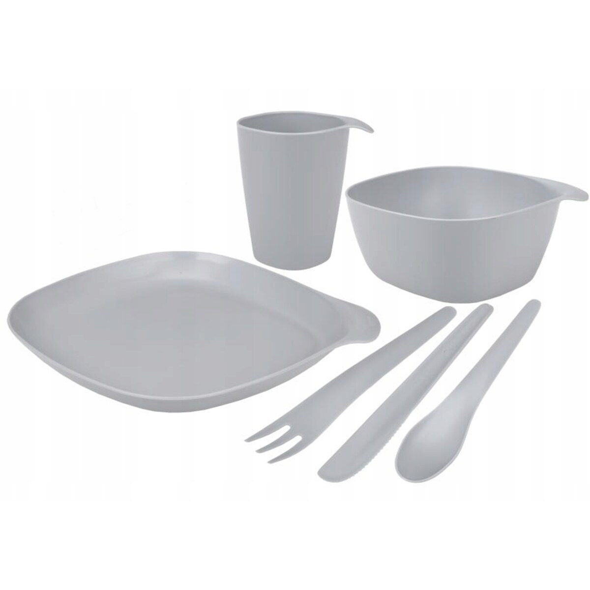 KOMPLET NA PIKNIK kemping grill naczynia dla 1osob