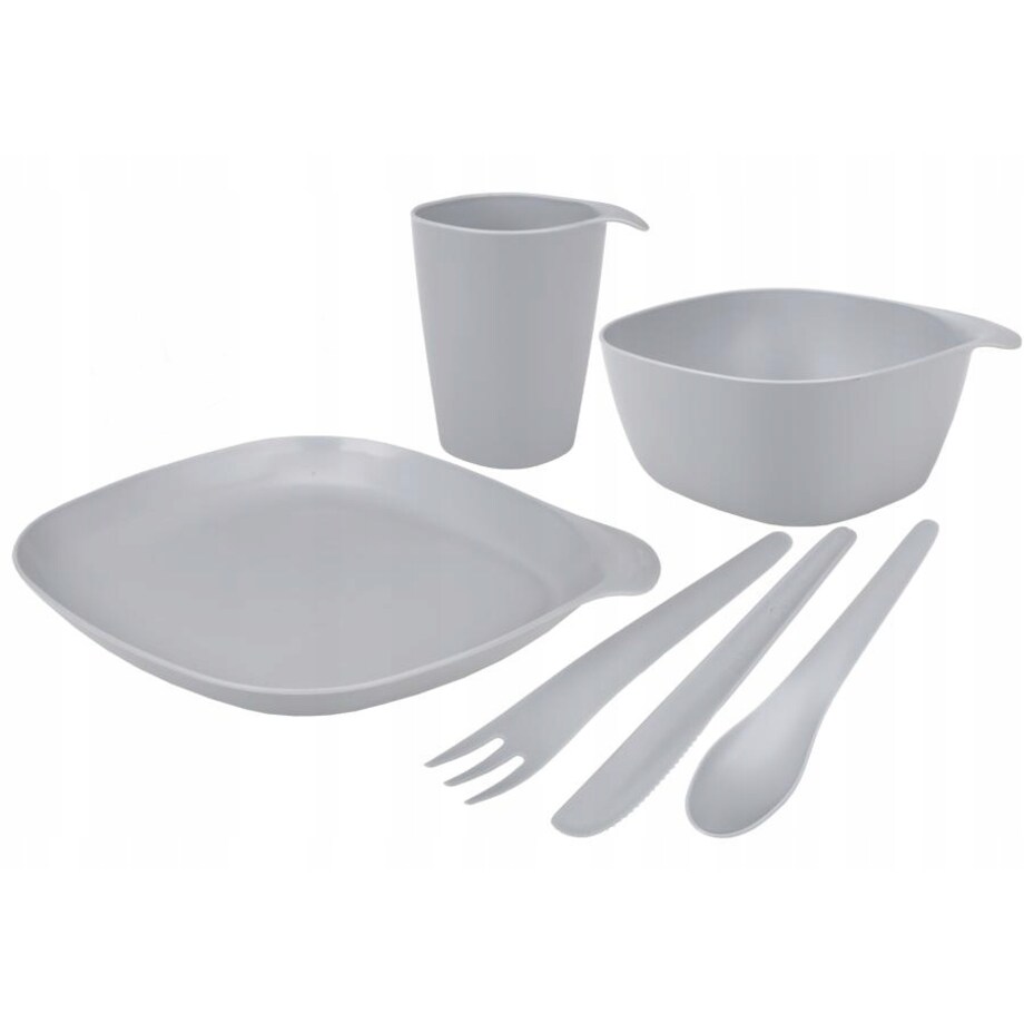 KOMPLET NA PIKNIK kemping grill naczynia dla 1osob