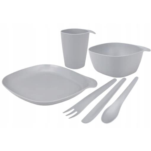 KOMPLET NA PIKNIK kemping grill naczynia dla 1osob