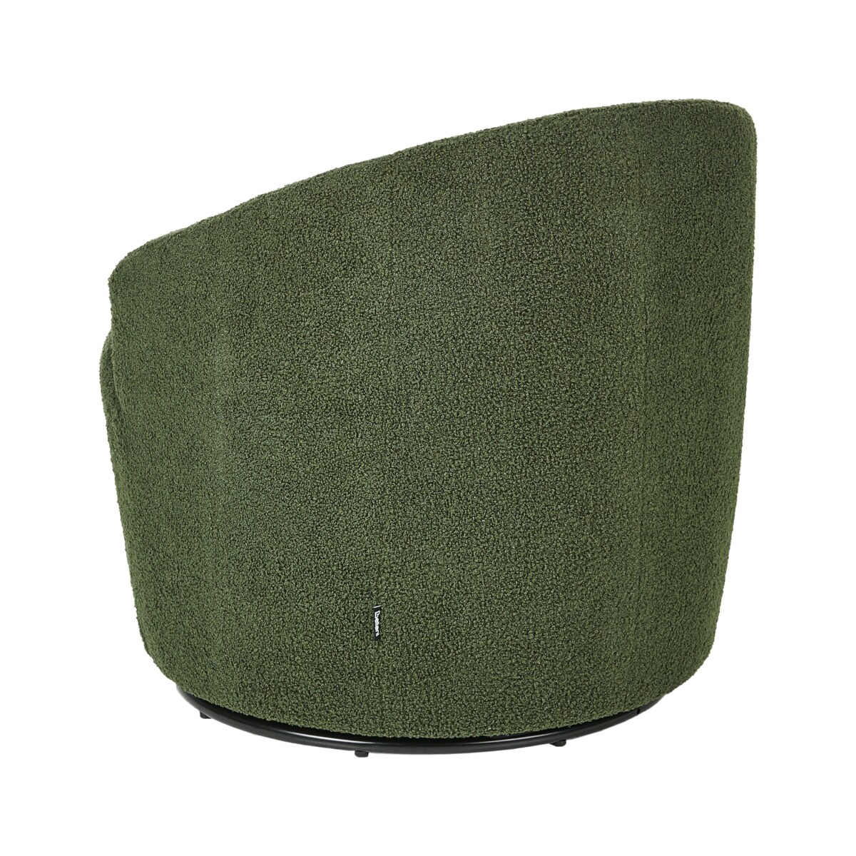 Fotel DAVIK Boucle Ciemnozielony