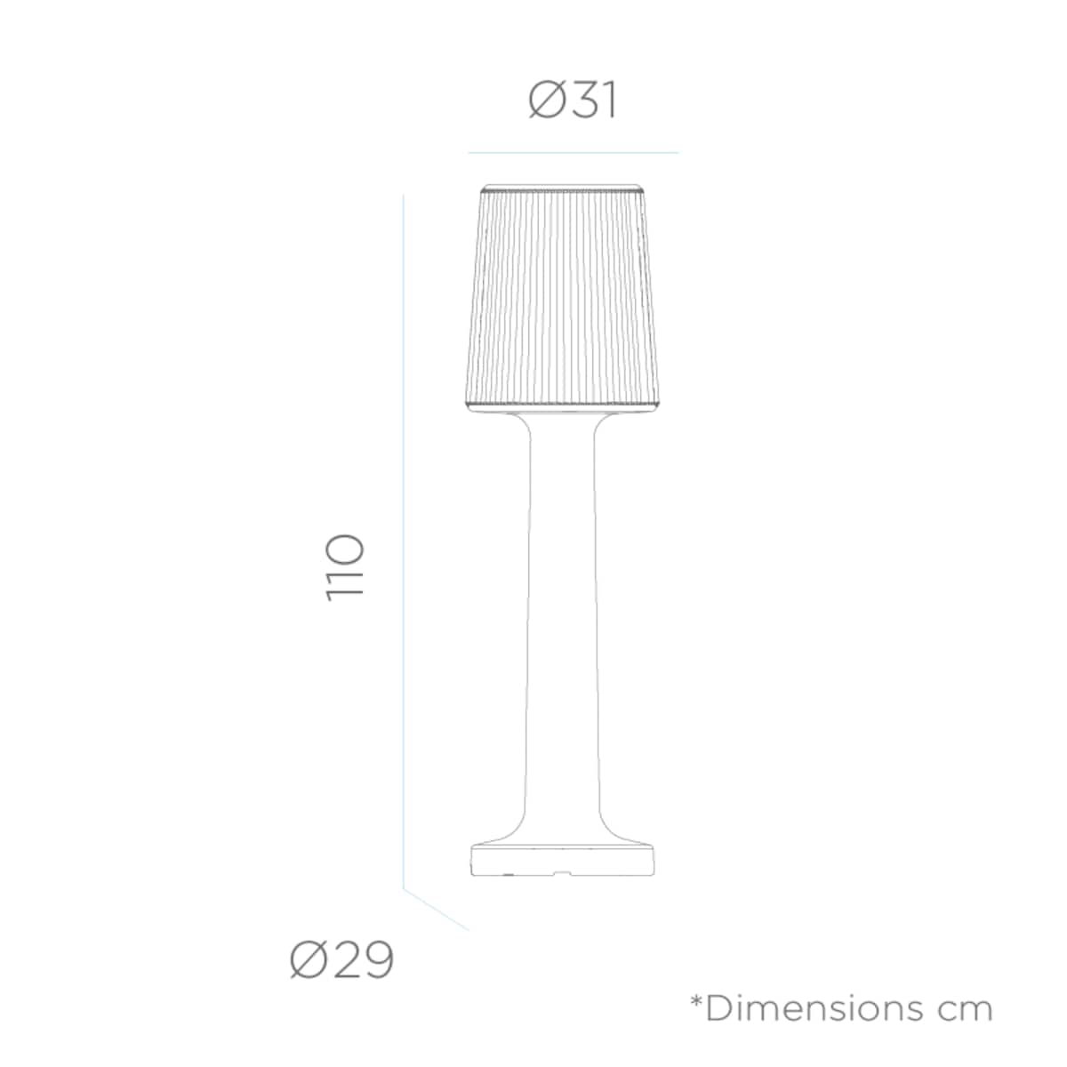 Ogrodowa lampa stojąca Carmen LUMCR110OFNW King Home LED 16W 6000K IP65 biała