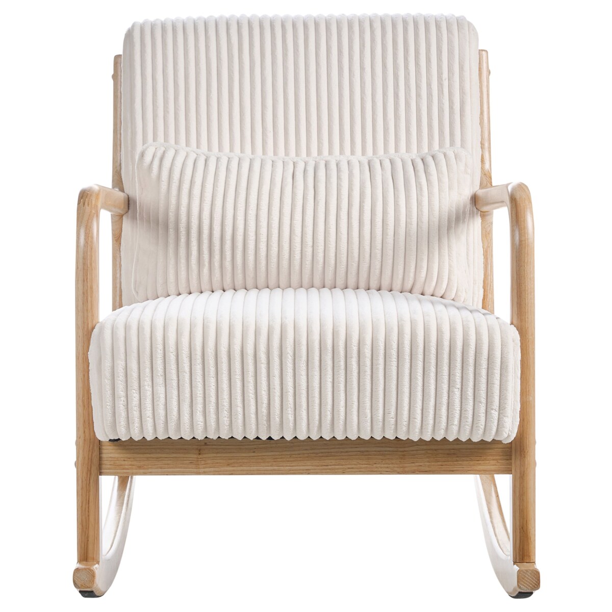 Fotel bujany SORSELE Sztruks Biały