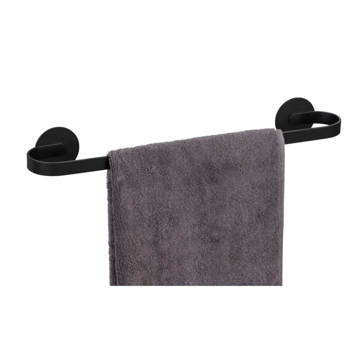 Aluminiowy drążek na ręczniki 40 cm BIVIO, montaż bez wiercenia