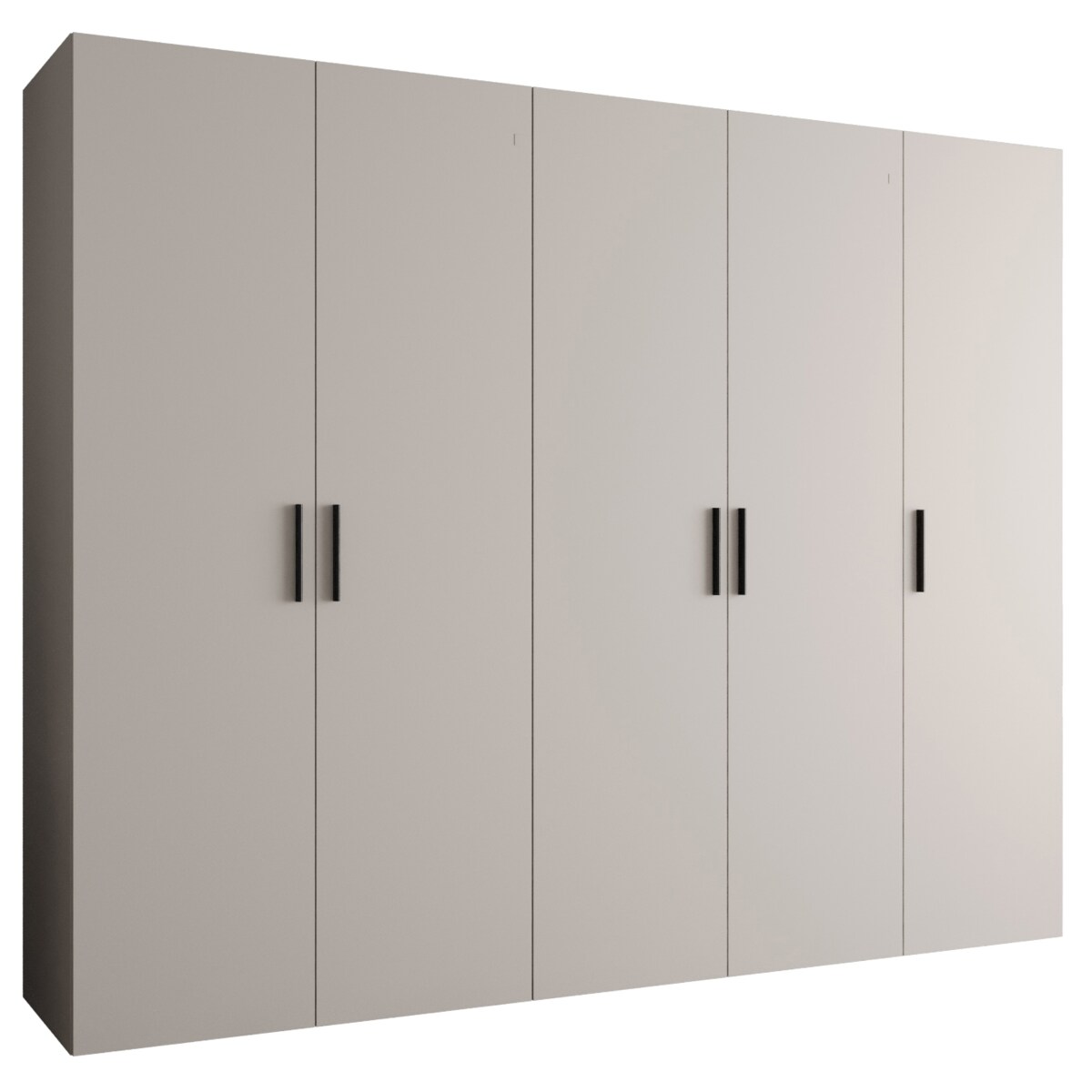 Szafa uchylna otwierana BARI 1 250 wys. 202 cm Kaszmir + u. Czarny