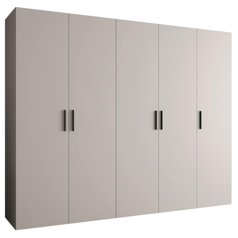 Szafa uchylna otwierana BARI 1 250 wys. 202 cm Kaszmir + u. Czarny