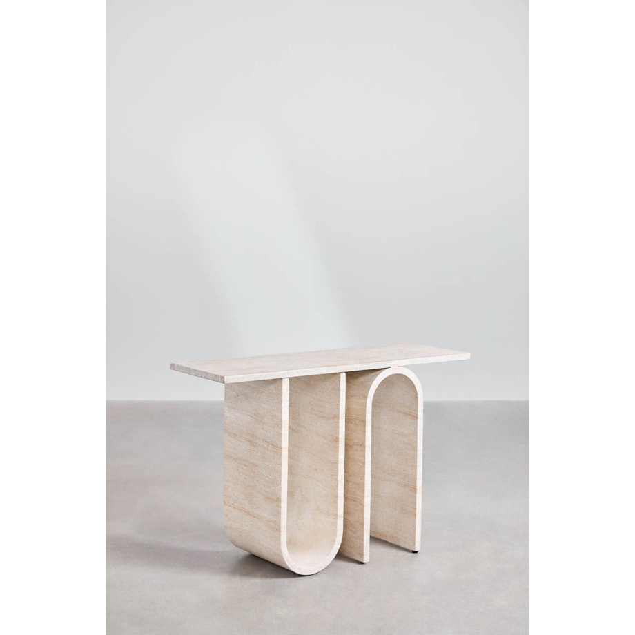 Konsola betonowa Ceravi o wyglądzie trawertynu 120 cm