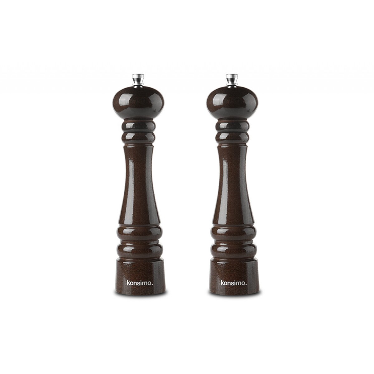 Konsimo MILOS Zestaw młynków 24 cm, 2 szt. wenge, wenge