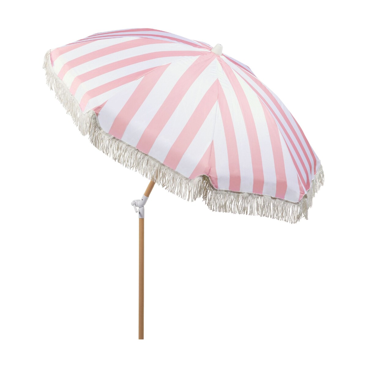 Parasol ogrodowy ⌀ 150 cm różowy z białym MONDELLO