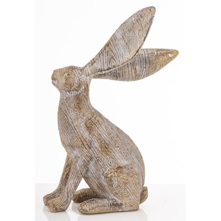 Dekoracja - zając brązowy 25,5x17x8 cm LONGORELA-2